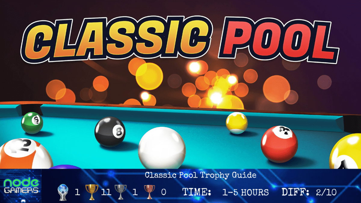 Classic Pool Multiplayer: Couch Co-op Trophy Walkthrough